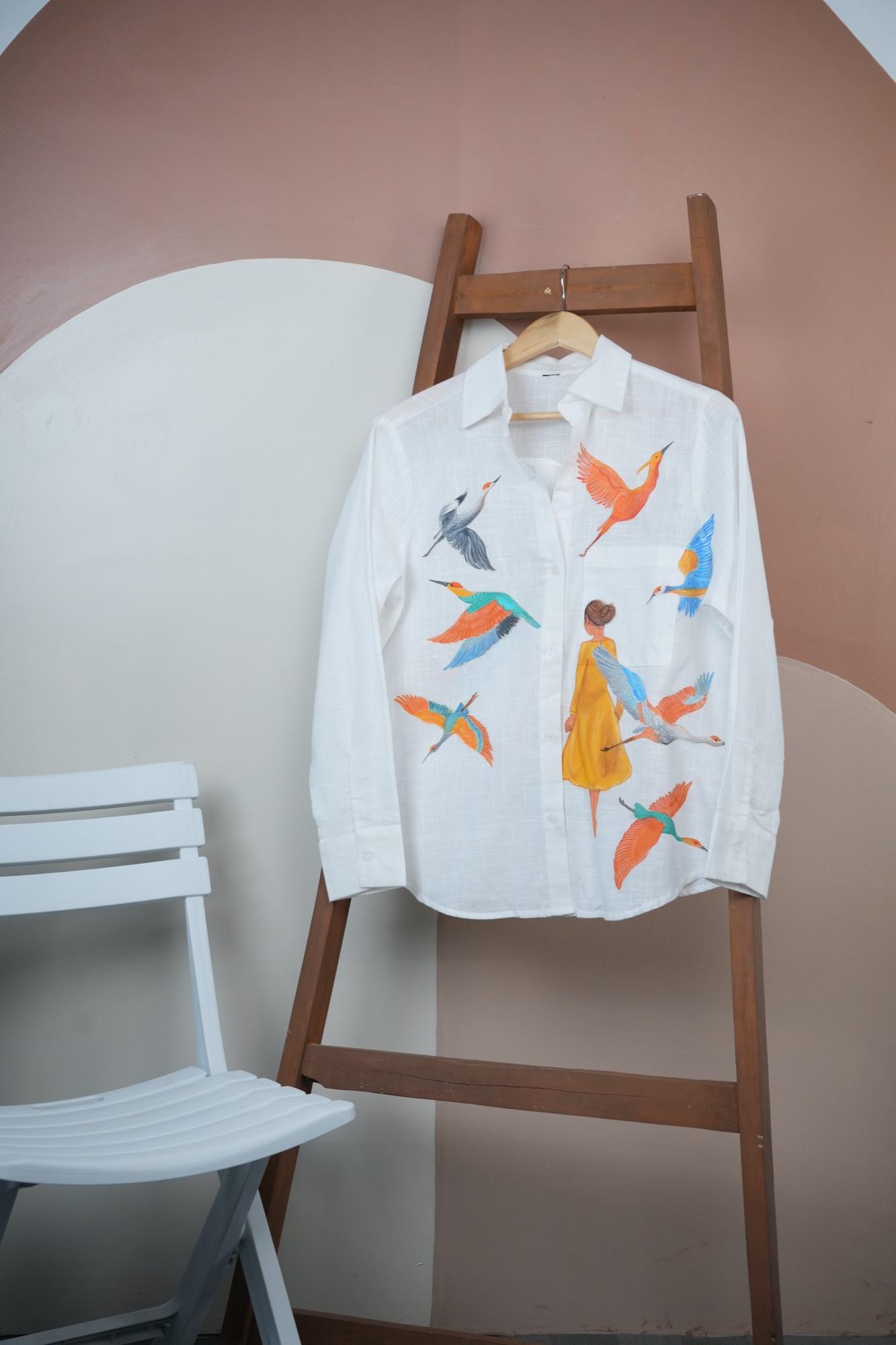 Bird — Hand-painted Shirt