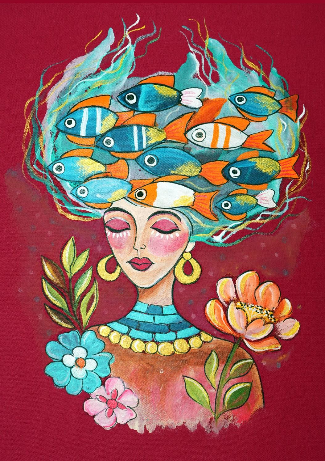 Hand-painted design