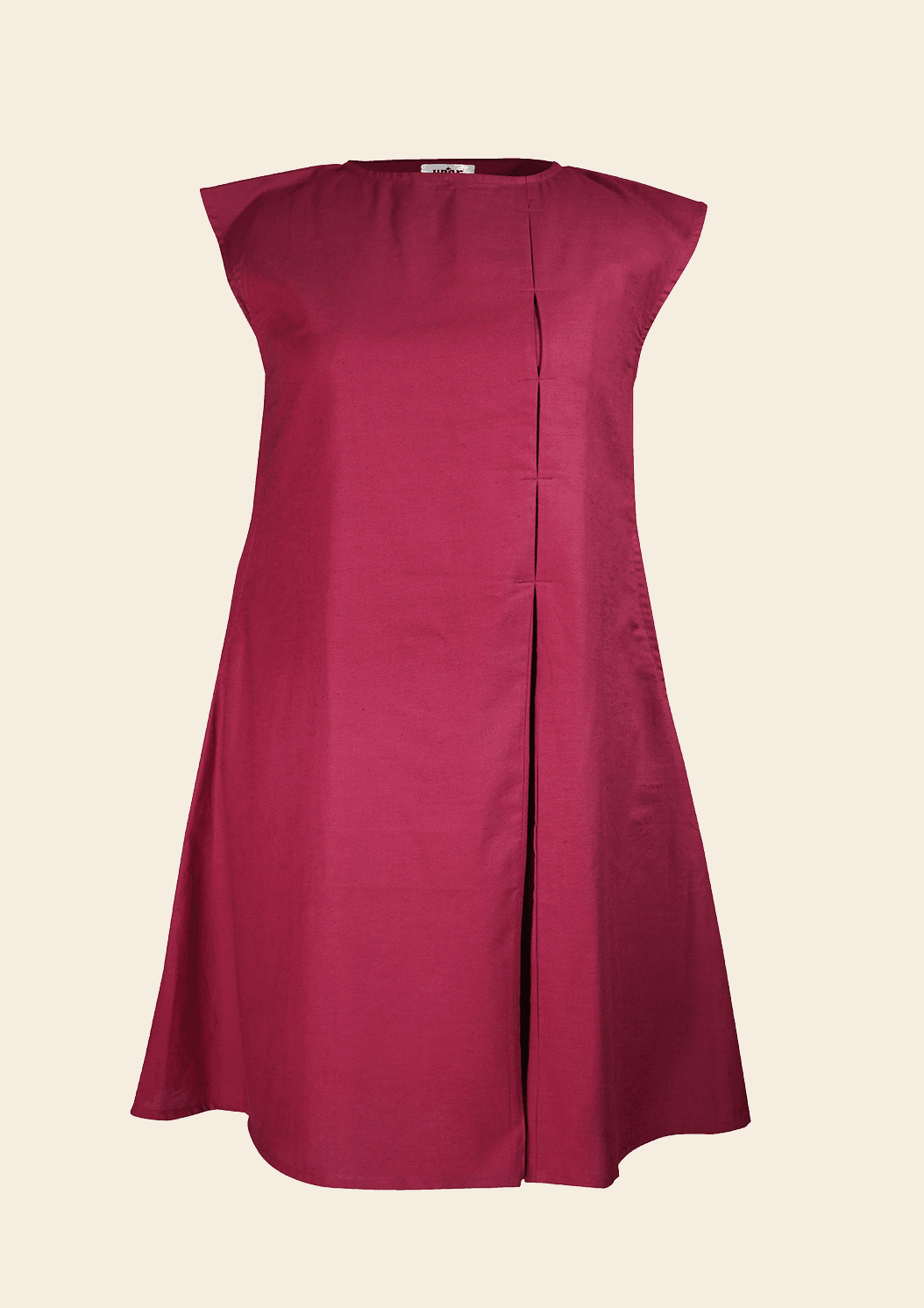 A line magenta dress